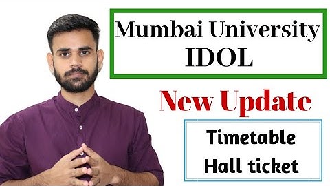 IDOL new update || timetable and Hall ticket