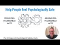 Psychological safety is the foundation for continuous improvement  mark graban healthcare talk