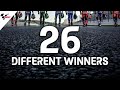 26 Different Winners in 2020!