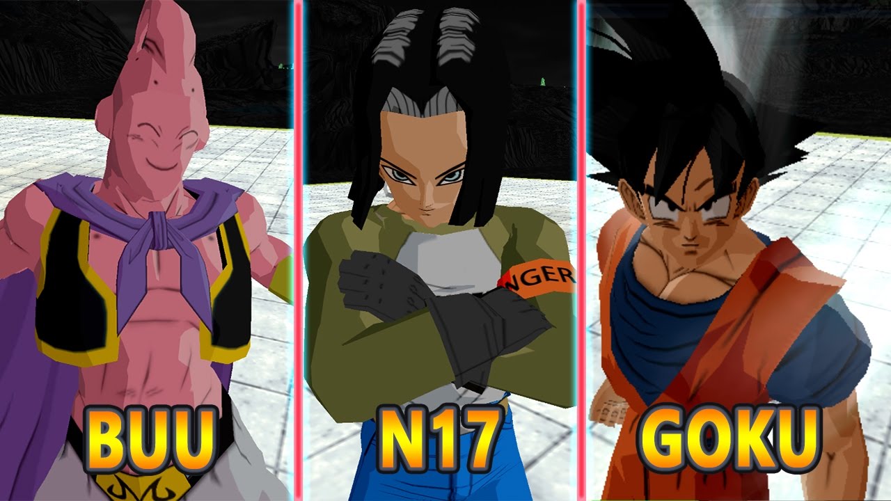 Majin Buu Skinny vs Goku | Android 17 and Android 18 Gameplay | DBZ ...