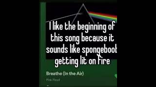Spongebob Getting Lit On Fire Breathe - Pink Floyd