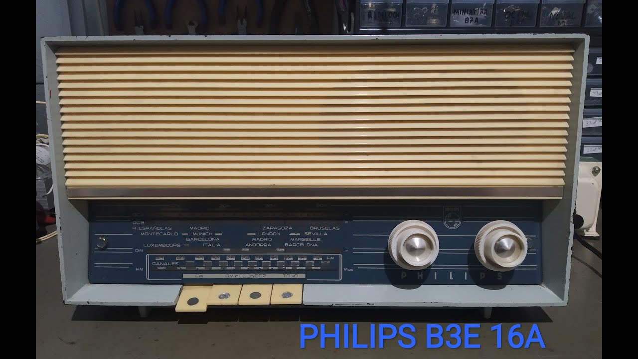 1- Reparación radio a válvulas PHILIPS B3E16A. Corrección de fogonazo.