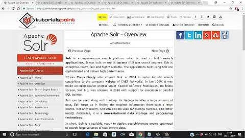 Solr | 1 | Introduction-Basics of Apache SolR and its features.mp4