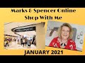 Marks & Spencer Online Shop With Me  - January 2021