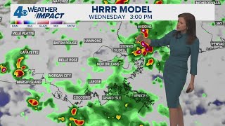 New Orleans Weather: Clouds and rain keep temperatures from soaring