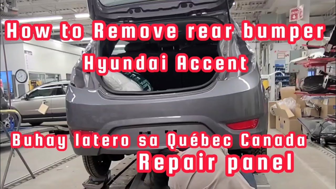 how to Remove bumper Hyundai Accent | Paano Tanggalin bumper Hyundai ...