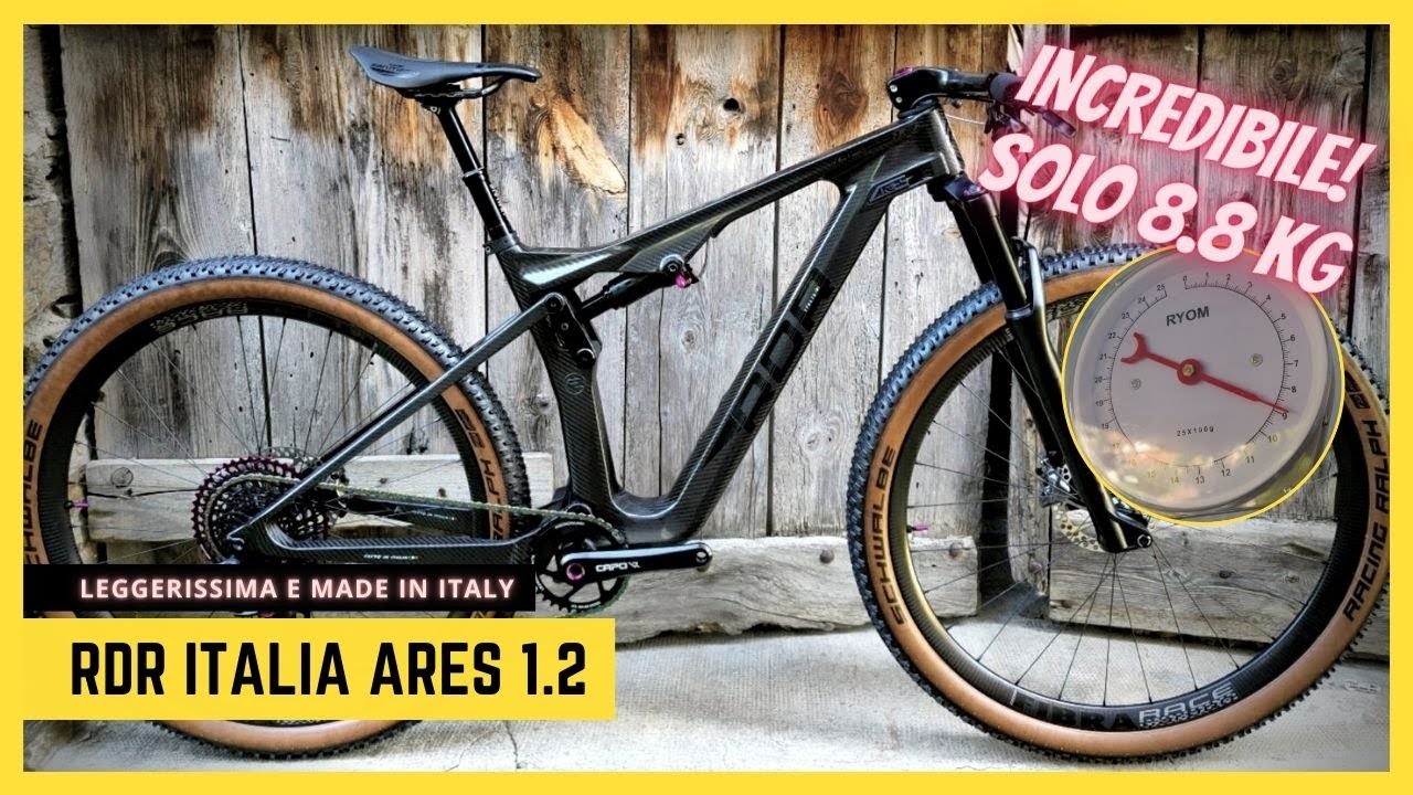 RDR ARES 1.2 , UNA 120 LEGGERISSIMA! 8.8 KG CON TELESCOPICO E MISURATORE DI POTENZA. VISTA ALLA HERO