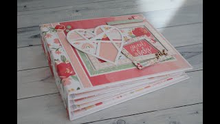 Welcome baby mini album - tutorial 1 - the pages