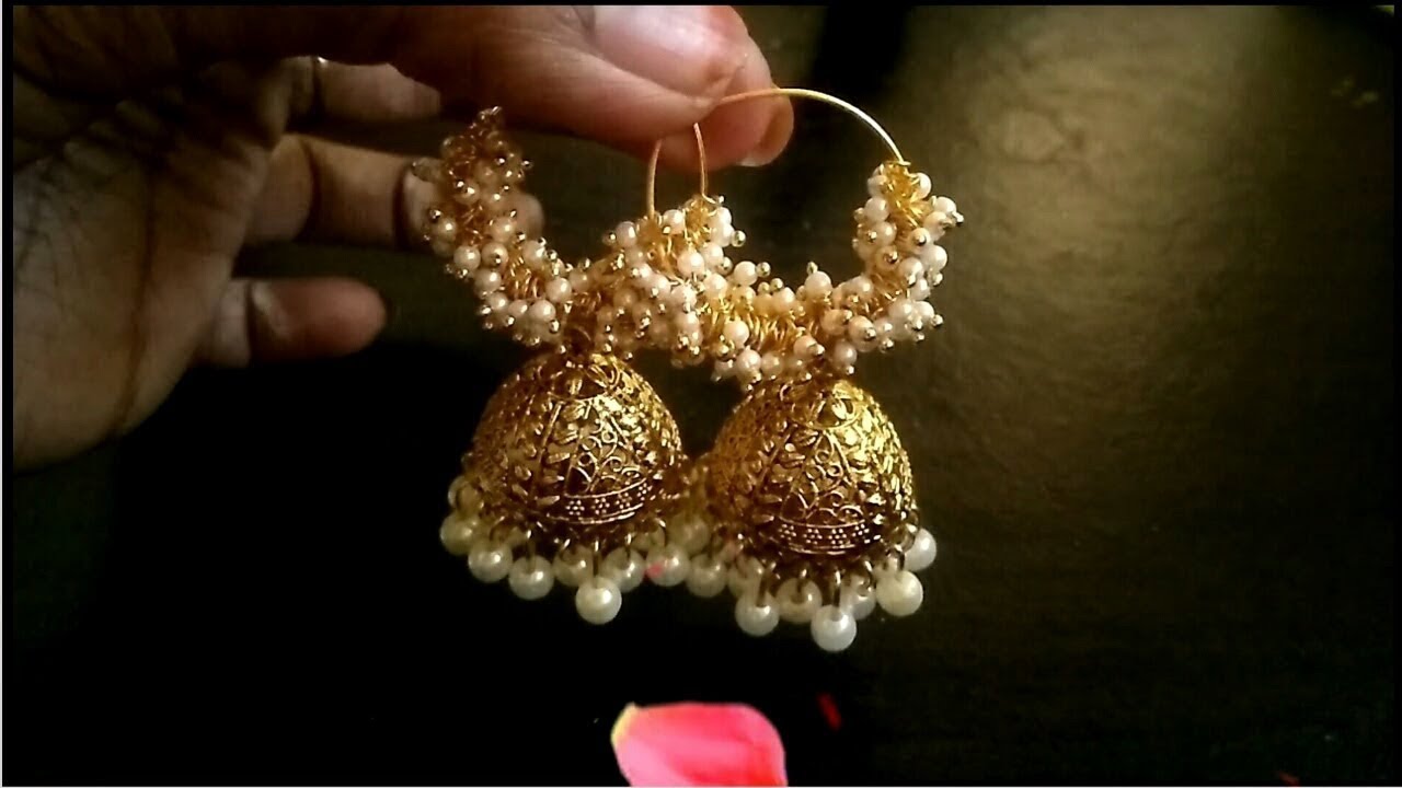 DIY Jewellery making tutorial Earring making at home simple