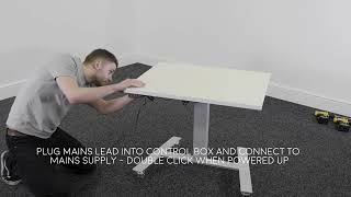 Rova Mobile Standing Desk Assembly