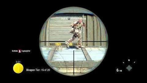 Call of duty: Black Ops 1st sniper multi-kill!! xbox360 HD.
