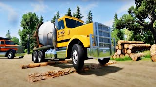 Trucks vs SpeedBumps BeamNG Drive (Caminhão vs Lombada) 02