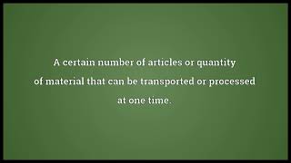Load Meaning