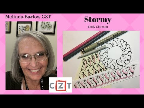 Tangle  Art Lesson Stormy Tangle Pattern #319