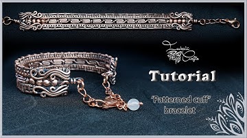 Patterned cuff bracelet tutorial - wire wrapping