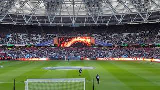 West Ham V Gent 20/04/2023, London Stadium, ECL quarter final 2nd leg pre match build up