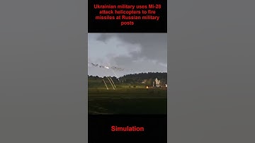 Ukrainian military uses Mi 28 attack helicopters to fire missiles at Russian military posts