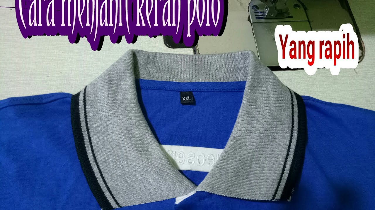 trik jahit kerah polo shirt @ BR KONVEKSI