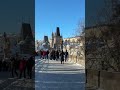 Snow slows everything down in Prague ❄️🤍 #WhitePrague