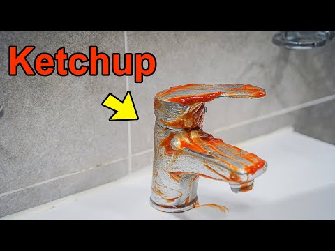 Solo Cubrí Grifo con Ketchup y Sucedió <strong>ESTO</strong> después de <strong>3</strong> minutos