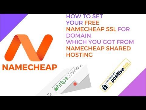 Set your free namecheap ssl for domain which you got from namecheap shared hosting