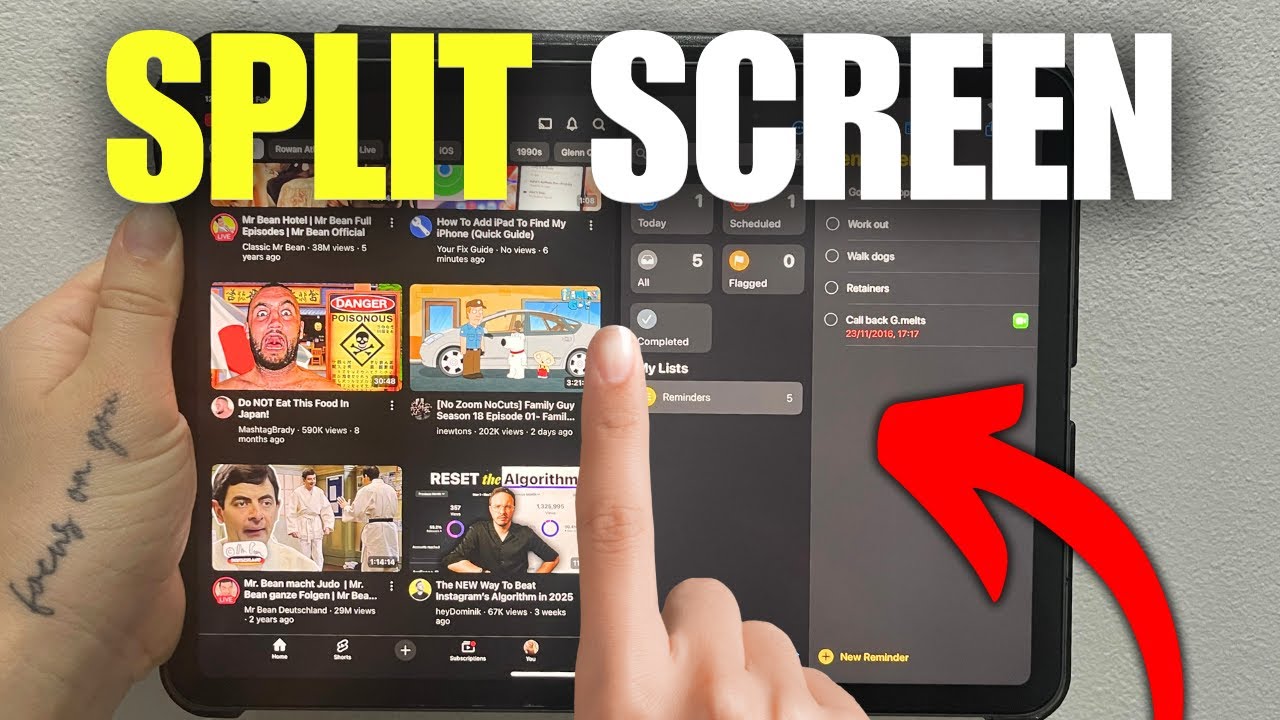 How To Open Two Apps on iPad (At The Same Time) - YouTube