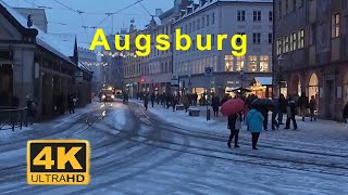 Stadt tour | Augsburg  | dachlawine | 4k video | very beautiful city in Germany