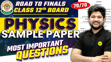 CBSE Board Exam 2023 | Class 12 Physics Sample Paper 2022-23 | Physics Most Expected Questions 2023