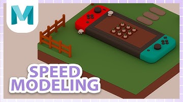 Maya Switch Console Farm SPEED MODEL | 3D Modelling | Maya 2022