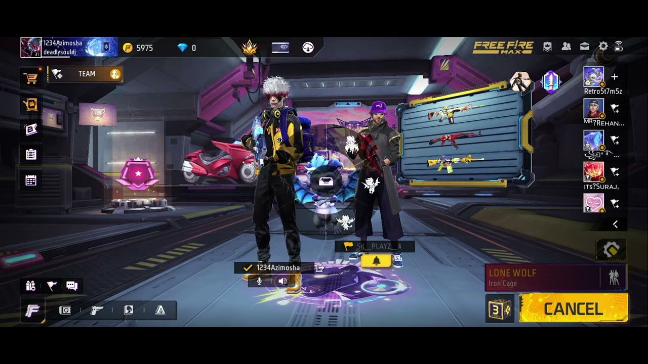 Free fire max playing CS Rank