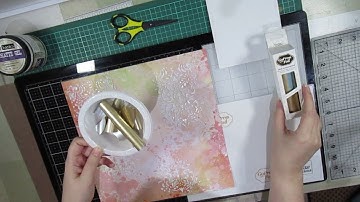 Use Heat Activated Foil with a Stencil