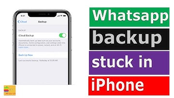 Whatsapp chat backup stuck while uploading to iCloud | Fixed
