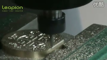 Leapion CNC router machine engrave on metal