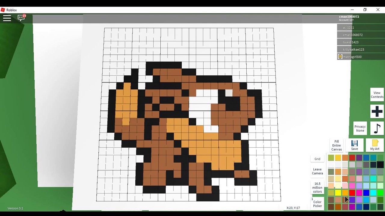 Roblox Pixel Art Creator How To Make Roblox Cheat Mega - roblox art creator