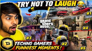 Try Not To Laugh 😂 | Techno Gamers' Top 5 Funniest GTA 5 Moments