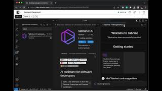 AI-powered code completion (Tabnine)