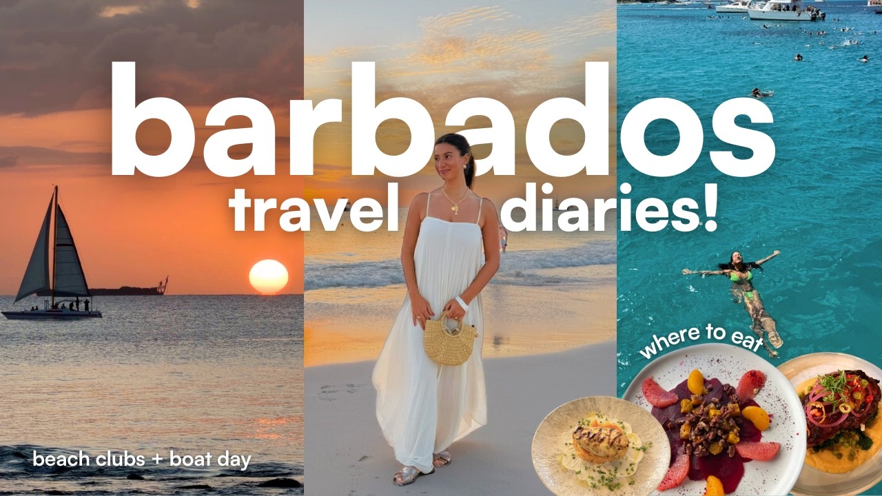 BARBADOS VLOG | beautiful beach days, yummy restaurants & boat day