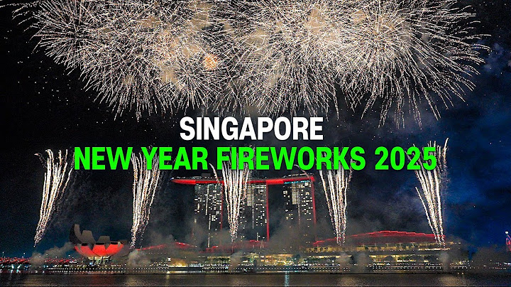🇸🇬 Singapore New Year Fireworks 2025 | Most Beautiful Countdown Fireworks Ever 🎆🎉 | 4K HDR