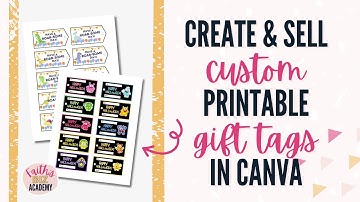 DIY Printable Gift Tags In Canva