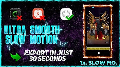 Ultra Smooth slow motion in android | Best Slow motion app | Fast Export 🔥|