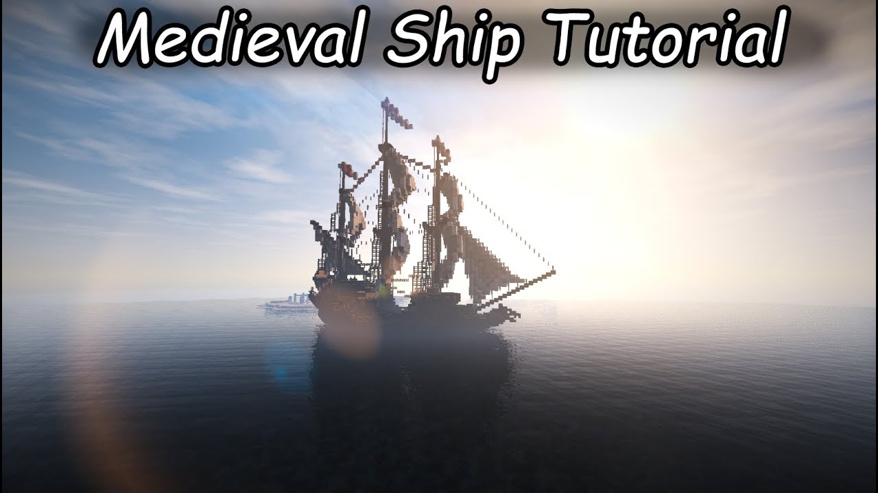 Minecraft: Medieval Ship Tutorial - YouTube