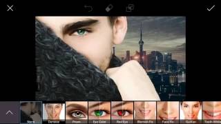 Picsart Cb Editing Tutorial Oil Painting Hair Design Eye Color Changer Face Retouch Tutorial screenshot 5