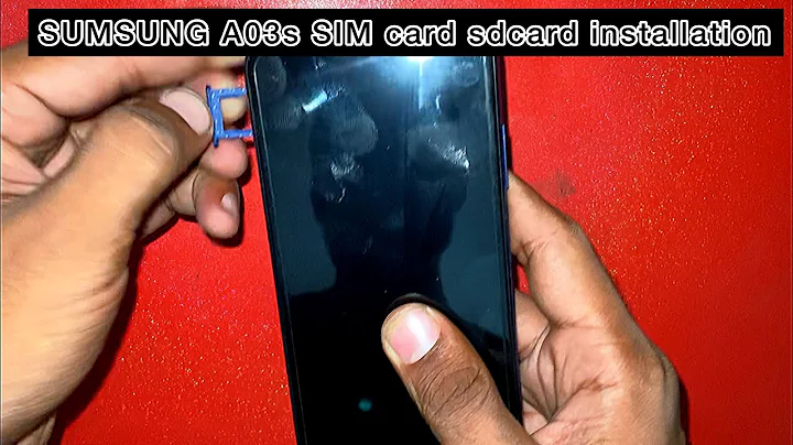 SUMSUNG A03s ; How to install sim & SD card on Sumsung A03s