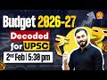 Decoding Budget 2026-2027 with Vajiram and Ravi by Dr. Jayant Parikshit