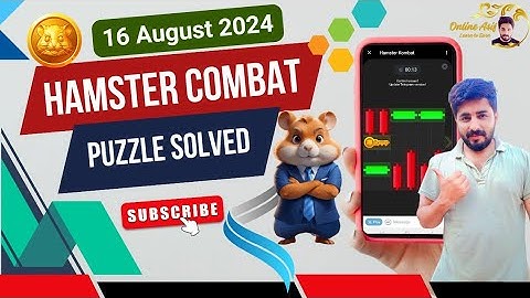 16 AUGUST 🥳 MINI GAME COMPLETE STEP HAMSTER KOMBAT|AJ MINI GAME KAISE PAR KARE MINI GAME PLAY TODAY