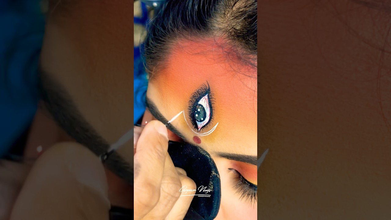Devi Durga Maa Looks Created | Maa Durga 3rd Eye 👁️ Makeup 💄 