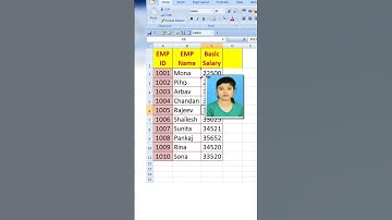 How to add employees photo in Excel । #excel #shorts #shortvideoviral