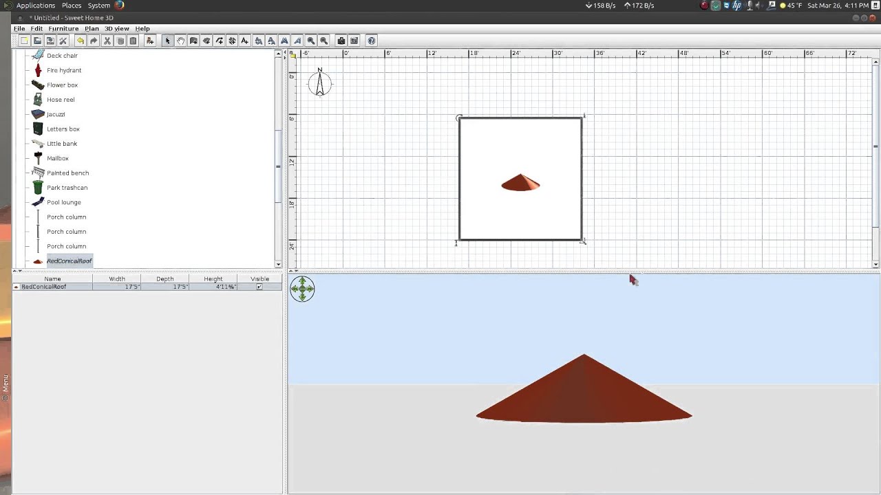 Sweet Home  3D  Download conical roof  YouTube