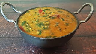 Andra style dal pappu, Spinach dal pappu, palak dal pappu, Dal pappu!!!