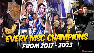EVERY MSC CHAMPIONS (2017  2023) | SNIPE GAMING TV